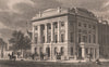 LEITH. The Town Hall (subsequently the Police station). SHEPHERD 1833 print