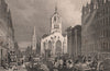 EDINBURGH. St Giles' Cathedral, County Hall & Lawnmarket, High St. SHEPHERD 1833