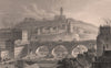 EDINBURGH. North Bridge & Calton Hill from the Bank of Scotland. SHEPHERD 1833