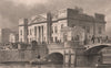 LEITH. The Custom House. Edinburgh. SHEPHERD 1833 old antique print picture