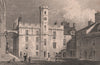 EDINBURGH. The interior Quadrangle of the Castle. SHEPHERD 1833 old print
