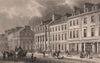 EDINBURGH. East side of St. Andrew Square. SHEPHERD 1833 old antique print
