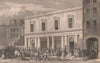 The Corn Exchange, Brunswick Street. Liverpool. PYNE 1829 old antique print