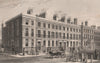Abercromby Square, now University of Liverpool. PYNE 1829 old antique print