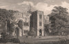 Hale Hall. Demolished 1981. Liverpool. PYNE 1829 old antique print picture