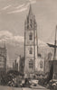 Church of Our Lady and Saint Nicholas, Chapel Street. Liverpool. PYNE 1829