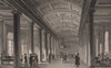Interior of The Exchange news room. Exchange buildings. Liverpool. HARWOOD 1829