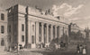 Old Town Hall, King Street, Manchester. Heaton Park colonnade. ALLOM 1829