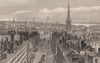 Liverpool from the Town Hall. Castle Street St George's church Derby Square 1829