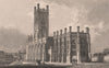 S.E. view of St. Luke's Church, Roscoe Street/Bold Place, Liverpool. ALLOM 1829