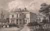 Hulton Hall, Lancashire. Demolished 1958. Manchester. HARWOOD 1829 old print