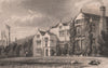 Todmorden Old Hall, Vale of Todmorden. Yorkshire. HARWOOD 1829 print