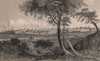 Preston, Lancashire. HARWOOD 1829 old antique vintage print picture