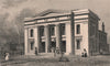 Old Town Hall, Bexley Square, Salford. Manchester. HARWOOD 1829 print