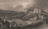 St. James Cemetery, Liverpool, looking south. BAYNES 1829 old antique print