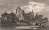 Ruins of the Bishop's Palace, Halling. Kent. Near Rochester. FUSSELL 1829