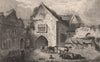 Allington Castle. Near Tonbridge, Kent. BURFORD 1829 old antique print picture