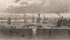 Ramsgate harbour and light house. Kent. SHEPHERD 1829 old antique print