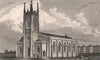 The new church, Maidstone. Kent. BARTLETT 1829 old antique print picture