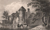 Westenhanger Castle, near Hythe. Kent. SHEPHERD 1829 old antique print picture