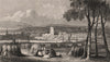 Maidstone from the London Road. All Saints Church. Kent. SHEPHERD 1829 print