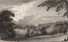 Cobham Hall. Kent. CAMPION 1829 old antique vintage print picture