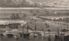 The pier & harbour, Dover, from the heights above the town. Kent. SHEPHERD 1829