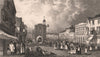 High Street, Maidstone. Kent. A market day. Jubilee Square. SHEPHERD 1829