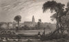 Ramsgate, with St. George the Martyr church. Kent. SHEPHERD 1829 old print