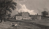 Chevening House. The seat of Earl Stanhope. Kent. BAYNES 1829 old print