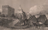Minster, Swale, Isle of Sheppey. Kent. BAYNES 1829 old antique print picture
