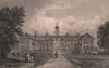 Morden College, Blackheath, Kent. London. BAYNES 1829 old antique print