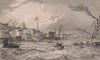 Gravesend. Kent. BAYNES 1829 old antique vintage print picture