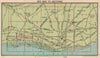 LIVERPOOL. Key map to sections 1949 old vintage plan chart