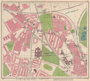 LIVERPOOL. Fazakerley Walton County Orrell Park 1949 old vintage map chart