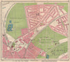 LIVERPOOL. Walton Hall Park Anfield Park Stanley Park 1949 old vintage map