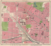 LIVERPOOL. Kirkdale Walton Bootle Stanley Park Bank Hall 1949 old vintage map