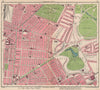LIVERPOOL. Windsor Princes Park Sefton Park Toxteth 1949 old vintage map chart