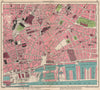 LIVERPOOL CENTRE. Queen's Dock Wapping Dock Salthouse Dock 1949 old map