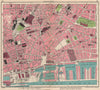 LIVERPOOL CENTRE. Queen's Dock Wapping Dock Salthouse Dock 1949 old map