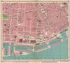 LIVERPOOL. Riverside Dingle Toxteth/Brunswick/Coburg/Harrington Docks 1949 map