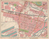MANCHESTER WEST. Salford Quays Weaste Seedley Cornbrook 1927 old vintage map