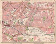 MANCHESTER EAST. Ancoats New Islington Ardwick Beswick 1927 old vintage map