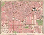 MANCHESTER SOUTH. Hulme Chorlton-upon-Medlock Moss Side Green Heys 1927 map