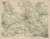 NW MANCHESTER environs. Bury Bolton Wigan Chorley Horwich Leigh 1927 old map