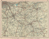 SE MANCHESTER Stockport Glossop Hyde Stalybridge Wilmslow Alderley Edge 1927 map