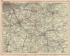SE MANCHESTER Stockport Glossop Hyde Stalybridge Wilmslow Alderley Edge 1927 map