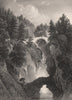 Falls of Bruar, Bruar Water, near Pitlochry, Perth and Kinross. Scotland 1845