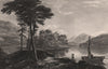 Loch Awe, Argyll and Bute. Scotland 1845 old antique vintage print picture