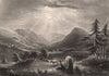 Gleneagles. Scotland 1845 old antique vintage print picture